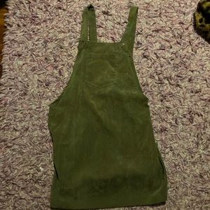 Corduroy overall dress
